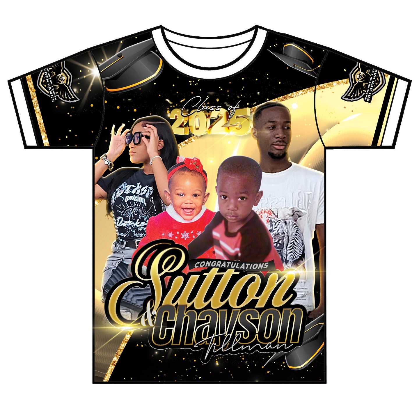 “Sutton & Chayson” Custom Designed Graduation shirt