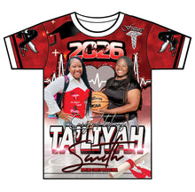Load image into Gallery viewer, “Ta'Liyah” Custom Designed 3D Graduation shirt
