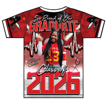 Load image into Gallery viewer, “Ta'Liyah” Custom Designed 3D Graduation shirt
