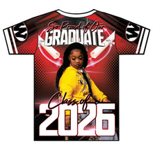 Load image into Gallery viewer, “Talia” Custom Designed 3D Graduation shirt

