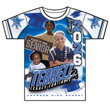 Load image into Gallery viewer, “Terrell Jr” Custom Designed Graduation shirt
