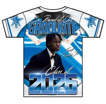 Load image into Gallery viewer, “Terrell Jr” Custom Designed Graduation shirt
