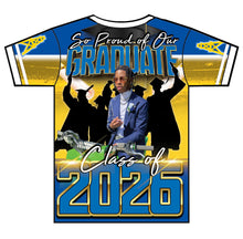 Load image into Gallery viewer, “Alrekus” Custom Designed 3D Graduation shirt
