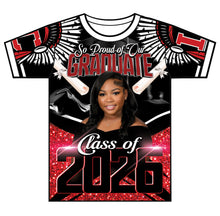 Load image into Gallery viewer, “Ariyah” Custom Designed 3D Graduation shirt
