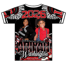 Load image into Gallery viewer, “Ariyah” Custom Designed 3D Graduation shirt

