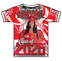 Load image into Gallery viewer, “Chalyse” Custom Designed 3D Graduation shirt
