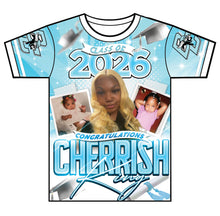 Load image into Gallery viewer, “Cherrish” Custom Designed 3D Graduation shirt
