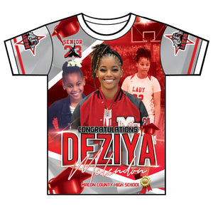 "Deziya" Custom Designed Graduation 3D shirt