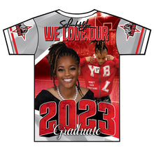Load image into Gallery viewer, &quot;Deziya&quot; Custom Designed Graduation 3D shirt
