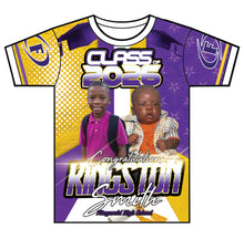 Load image into Gallery viewer, “Kingston” Custom Designed 3D Graduation shirt
