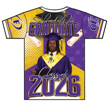 Load image into Gallery viewer, “Kingston” Custom Designed 3D Graduation shirt
