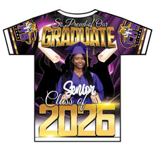 Load image into Gallery viewer, “Kylah” Custom Designed 3D Graduation shirt

