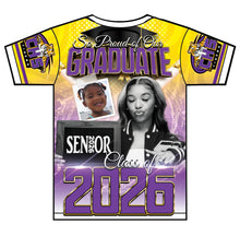 Load image into Gallery viewer, “Zion” Custom Designed 3D Graduation shirt
