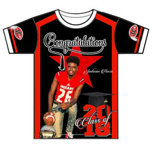 Load image into Gallery viewer, &quot;Star Player&quot; Custom Designed Graduation 3D shirt
