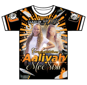 "Aaliyah" Custom Designed Graduation 3D shirt