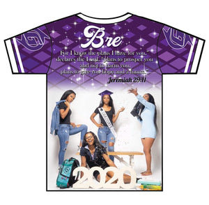 "Bre" Custom Designed Graduation 3D shirt