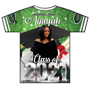 "Amiyah" Custom Designed Graduation 3D shirt