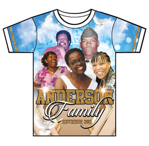 "Remembering The Past" Custom Designed Family Reunion 3D shirt