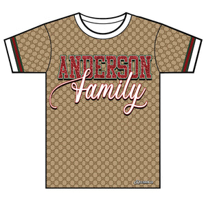 "Designer Family" Custom Designed Family Reunion 3D shirt