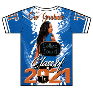 "Curstin" Custom Designed Graduation 3D shirt