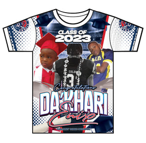 "Da'Khari" Custom Designed Graduation 3D shirt