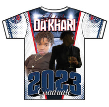 Load image into Gallery viewer, &quot;Da&#39;Khari&quot; Custom Designed Graduation 3D shirt

