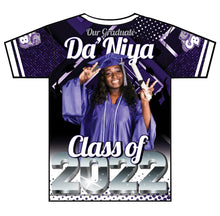 Load image into Gallery viewer, &quot;Da&#39;Niya&quot; Custom Designed Graduation 3D shirt
