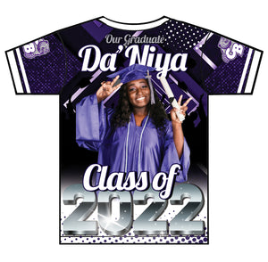 "Da'Niya" Custom Designed Graduation 3D shirt