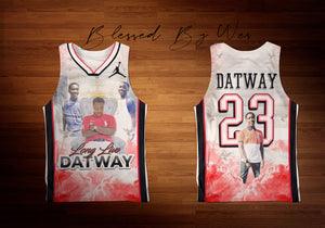 "Datway" Custom Designed Birthday 3D Basketball Jersey