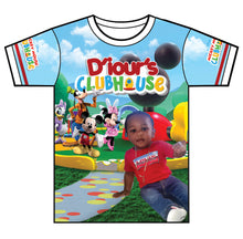 Load image into Gallery viewer, &quot;Diours Clubhouse&quot; Custom Designed Birthday 3D shirt
