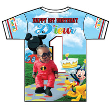 Load image into Gallery viewer, &quot;Diours Clubhouse&quot; Custom Designed Birthday 3D shirt
