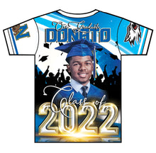 Load image into Gallery viewer, &quot;Donato&quot; Custom Designed Graduation 3D shirt
