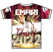 Load image into Gallery viewer, &quot;Emari&quot; Custom Designed Graduation 3D shirt
