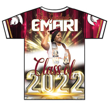 Load image into Gallery viewer, &quot;Emari&quot; Custom Designed Graduation 3D shirt
