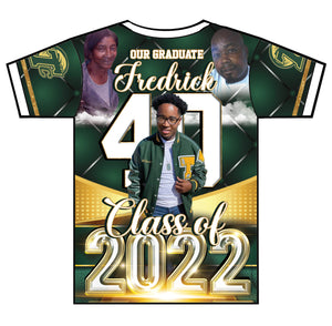 "Fredrick" Custom Designed Graduation 3D shirt