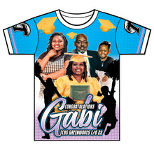 Load image into Gallery viewer, &quot;Gabi&quot; Custom Designed Graduation 3D shirt
