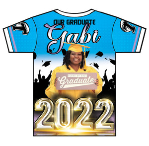 "Gabi" Custom Designed Graduation 3D shirt