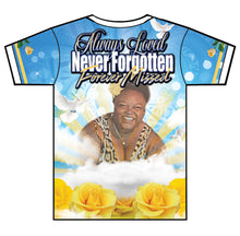 Load image into Gallery viewer, &quot;Giving Flowers&quot; Custom Designed Memorial 3D shirt
