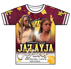 "Ja'Layja" Custom Designed Graduation 3D shirt