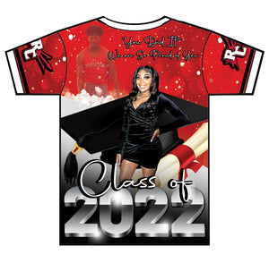 "Jakia Cox" Custom Designed Graduation 3D shirt