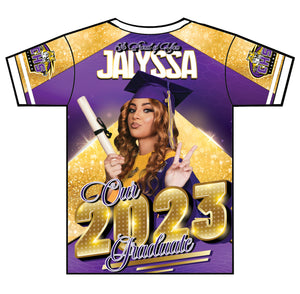 "Jalyssa" Custom Designed Graduation 3D shirt