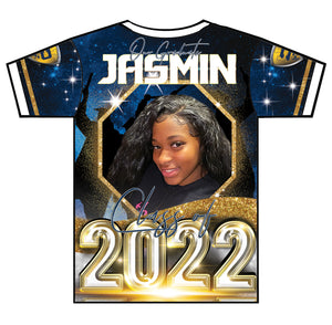"Jasmin" Custom Designed Graduation 3D shirt