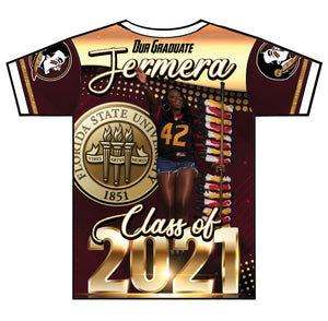 "Jermera" Custom Designed Graduation 3D shirt