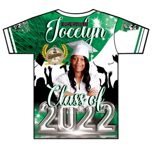 "Jocelyn" Custom Designed Graduation 3D shirt