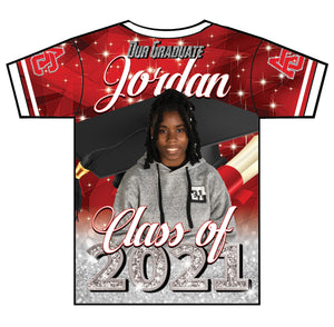 "Jordan Jackson" Custom Designed Graduation 3D shirt