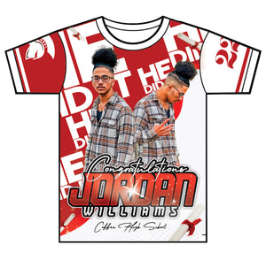 "Jordan" Custom Designed Graduation 3D shirt