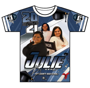 "Julie" Custom Designed Graduation 3D shirt