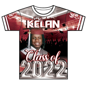 "Kelan" Custom Designed Graduation 3D shirt