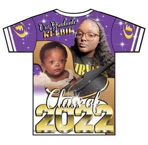 "Kelbie" Custom Designed Graduation 3D shirt