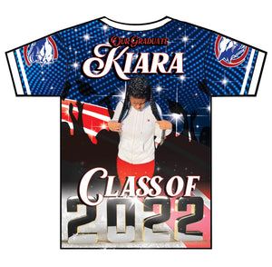 "Kiara" Custom Designed Graduation 3D shirt